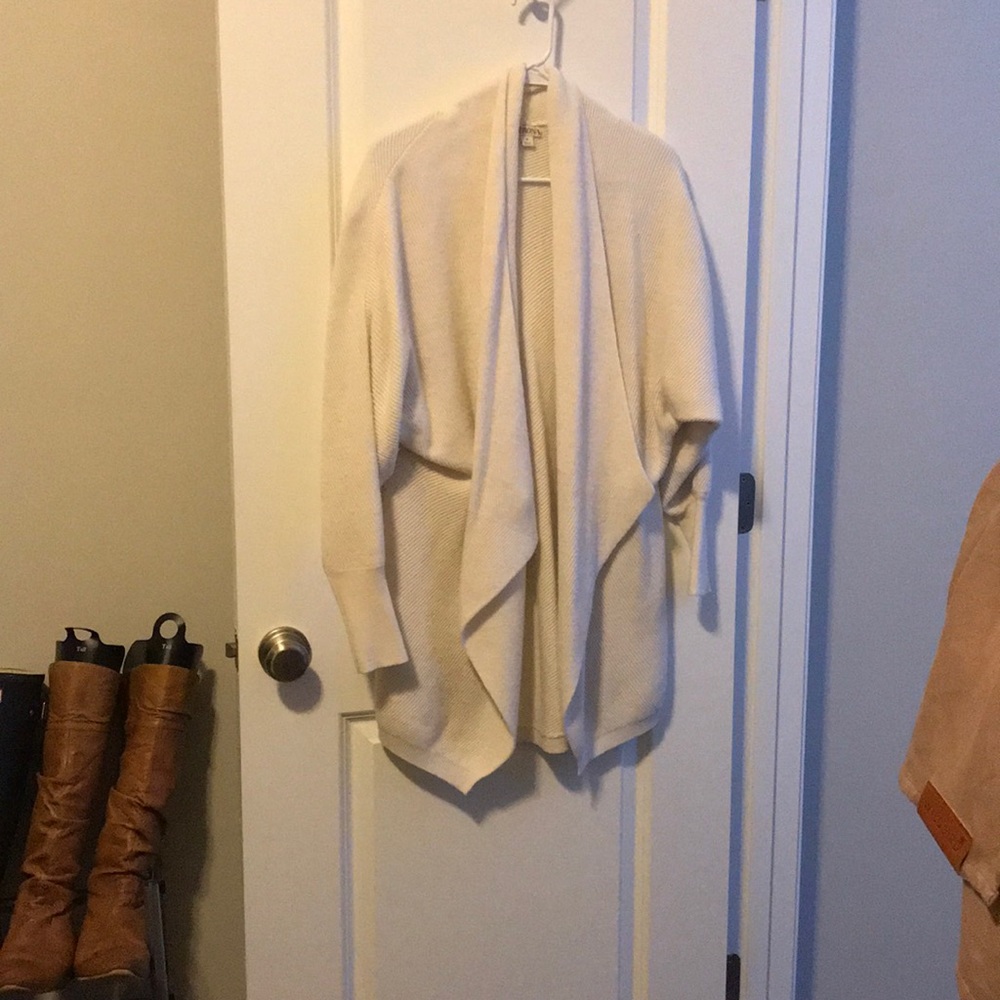 Cream shawl cardigan